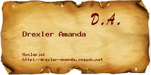 Drexler Amanda névjegykártya